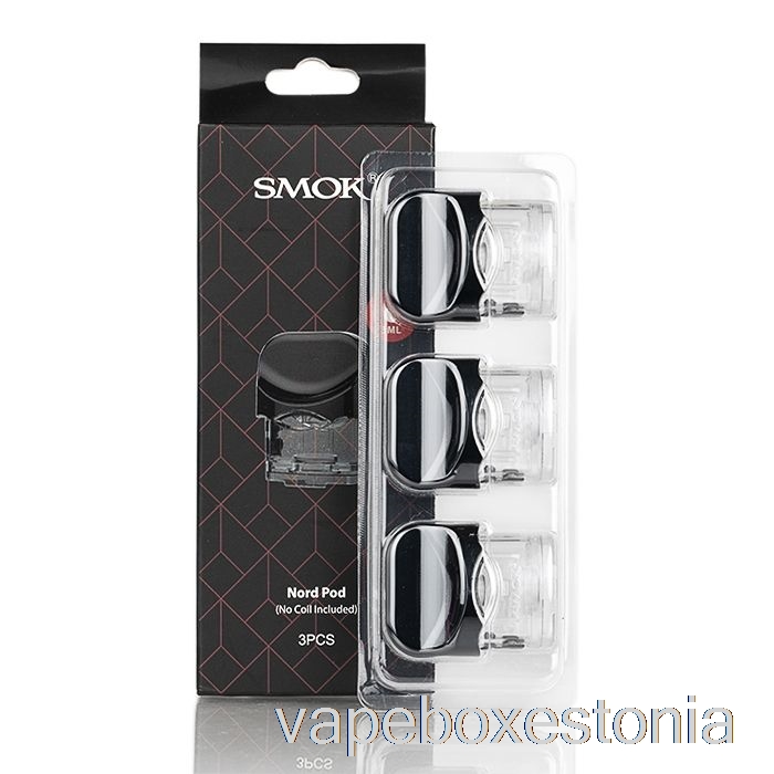 Vape Box Estonia Smok Nord Asenduspadrunid Nord 3-pack Pods [pole Coils Incl.]